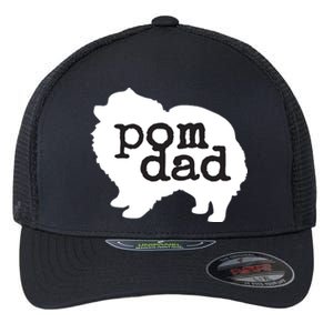 Pomeranian Dog Lover Pom Dad Flexfit Unipanel Trucker Cap