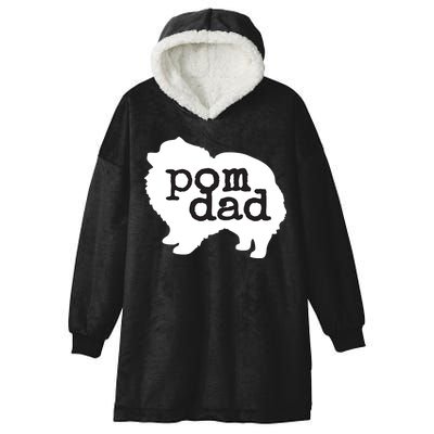 Pomeranian Dog Lover Pom Dad Hooded Wearable Blanket