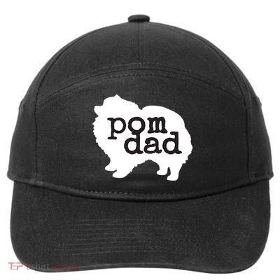 Pomeranian Dog Lover Pom Dad 7-Panel Snapback Hat