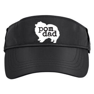 Pomeranian Dog Lover Pom Dad Adult Drive Performance Visor