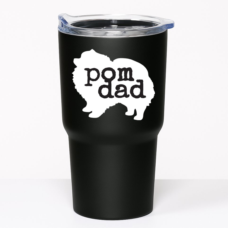 Pomeranian Dog Lover Pom Dad Tumbler
