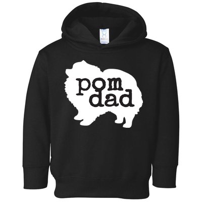 Pomeranian Dog Lover Pom Dad Toddler Hoodie