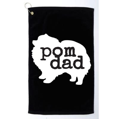 Pomeranian Dog Lover Pom Dad Golf Towel