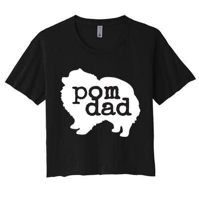 Pomeranian Dog Lover Pom Dad Crop Top