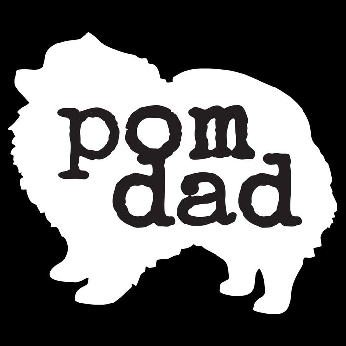 Pomeranian Dog Lover Pom Dad Cropped Pullover Crew