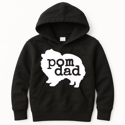 Pomeranian Dog Lover Pom Dad Kids Hoodie
