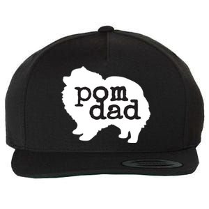 Pomeranian Dog Lover Pom Dad Wool Snapback Cap