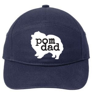 Pomeranian Dog Lover Pom Dad 7-Panel Snapback Hat