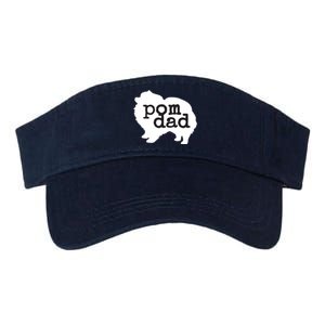 Pomeranian Dog Lover Pom Dad Valucap Bio-Washed Visor