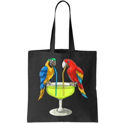 Parrots Drinking Margarita Hawaiian Vacation Beach Party Bag