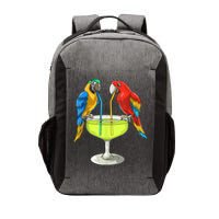 Parrots Drinking Margarita Hawaiian Vacation Beach Party Vector Backpack