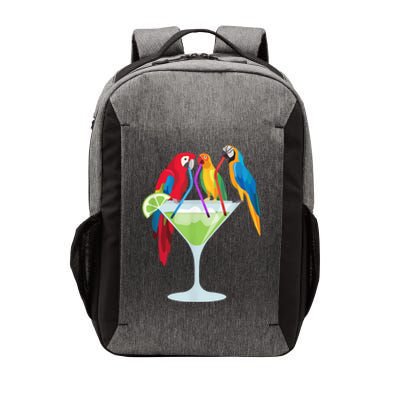 Parrots Drinking Margarita Tropical Vacation Hawaiian Birds Vector Backpack