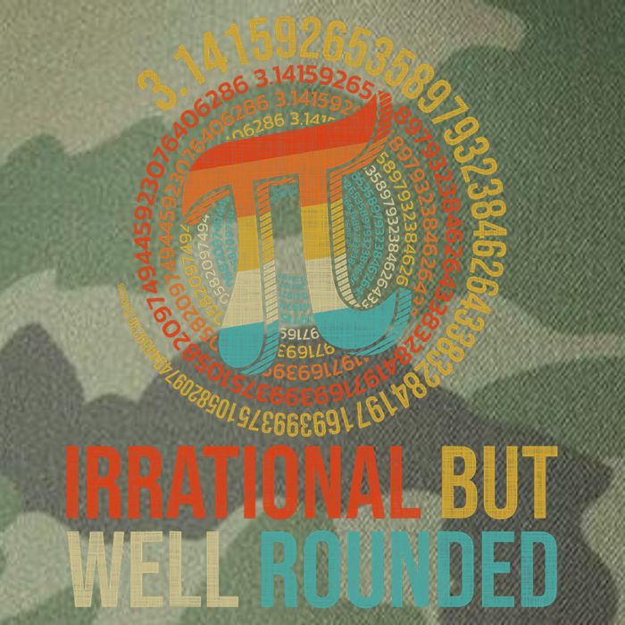 Pi Day Math Lover Apparel Irrational But Well-Rounded Pi Digits Design   Legacy Tie Dye Trucker Hat