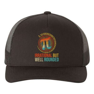 Pi Day Math Lover Apparel Irrational But Well-Rounded Pi Digits Design   Yupoong Adult 5-Panel Trucker Hat