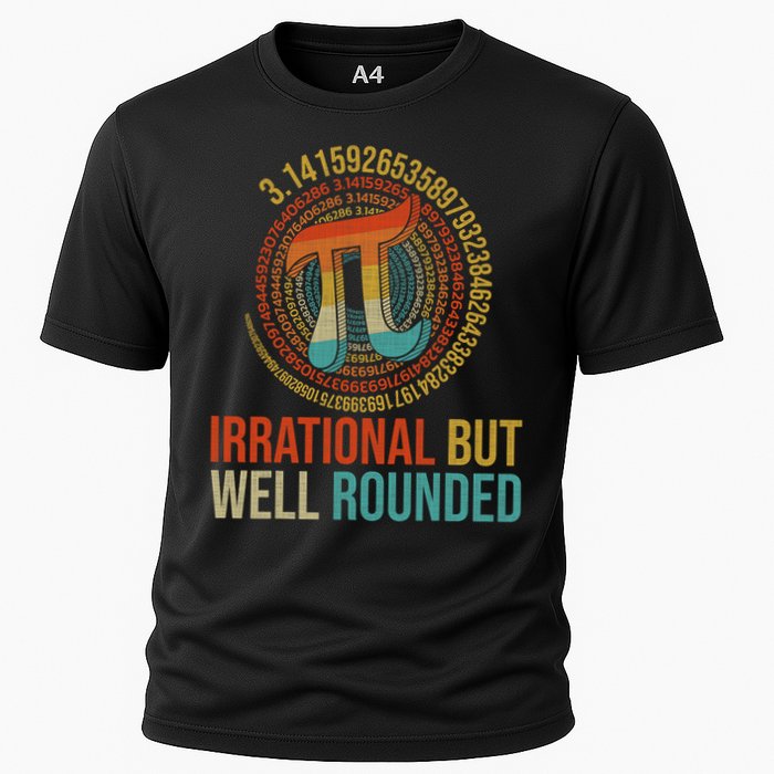 Pi Day Math Lover Apparel Irrational But Well-Rounded Pi Digits Design   Performance Shirt