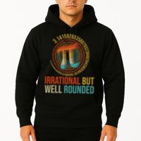 Pi Day Math Lover Apparel Irrational But Well-Rounded Pi Digits Design   Hoodie