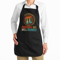 Pi Day Math Lover Apparel Irrational But Well-Rounded Pi Digits Design   Apron