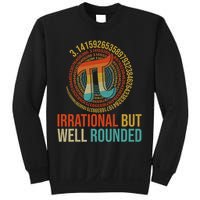 Pi Day Math Lover Apparel Irrational But Well-Rounded Pi Digits Design   Sweatshirt