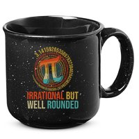 Pi Day Math Lover Apparel Irrational But Well-Rounded Pi Digits Design   15oz Campfire Ceramic Mug