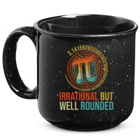 Pi Day Math Lover Apparel Irrational But Well-Rounded Pi Digits Design   15oz Campfire Ceramic Mug