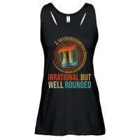 Pi Day Math Lover Apparel Irrational But Well-Rounded Pi Digits Design   Ladies Essential Flowy Tank