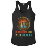 Pi Day Math Lover Apparel Irrational But Well-Rounded Pi Digits Design   Ladies PosiCharge Competitor Racerback Tank