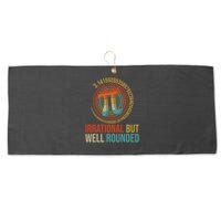 Pi Day Math Lover Apparel Irrational But Well-Rounded Pi Digits Design   Large Microfiber Waffle Golf Towel