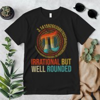 Pi Day Math Lover Apparel Irrational But Well-Rounded Pi Digits Design   Premium T-Shirt
