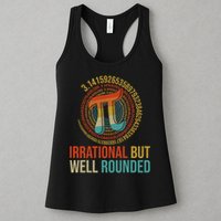 Pi Day Math Lover Apparel Irrational But Well-Rounded Pi Digits Design   Womens Tank Top