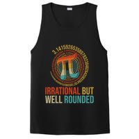 Pi Day Math Lover Apparel Irrational But Well-Rounded Pi Digits Design   PosiCharge Competitor Tank