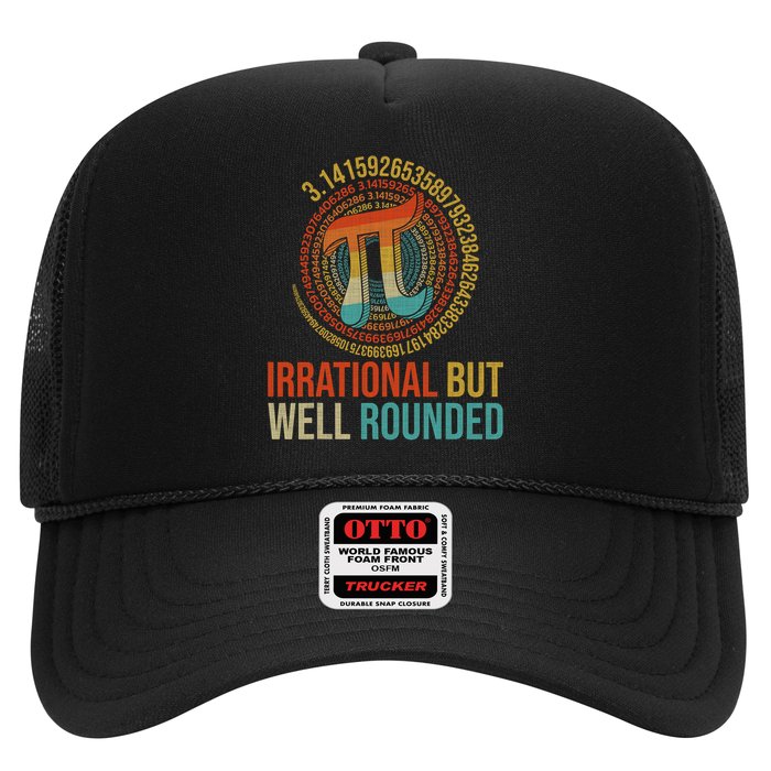 Pi Day Math Lover Apparel Irrational But Well-Rounded Pi Digits Design   Trucker Hat