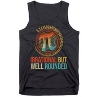 Pi Day Math Lover Apparel Irrational But Well-Rounded Pi Digits Design   Tank Top