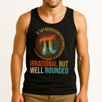 Pi Day Math Lover Apparel Irrational But Well-Rounded Pi Digits Design   Tank Top