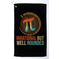 Pi Day Math Lover Apparel Irrational But Well-Rounded Pi Digits Design   Golf Towel