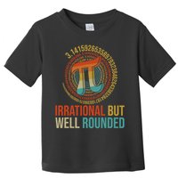 Pi Day Math Lover Apparel Irrational But Well-Rounded Pi Digits Design   Toddler T-Shirt