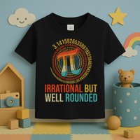 Pi Day Math Lover Apparel Irrational But Well-Rounded Pi Digits Design   Toddler T-Shirt
