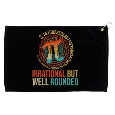 Pi Day Math Lover Apparel Irrational But Well-Rounded Pi Digits Design   Grommeted Golf Towel