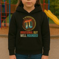 Pi Day Math Lover Apparel Irrational But Well-Rounded Pi Digits Design   Kids Hoodie