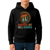 Pi Day Math Lover Apparel Irrational But Well-Rounded Pi Digits Design   Kids Hoodie
