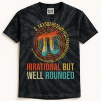 Pi Day Math Lover Apparel Irrational But Well-Rounded Pi Digits Design   Kids Tie-Dye T-Shirt