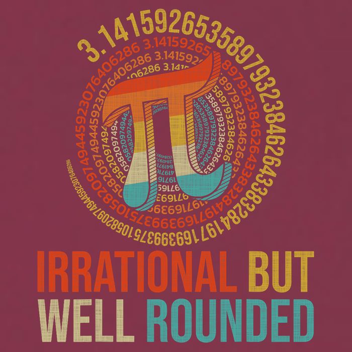 Pi Day Math Lover Apparel Irrational But Well-Rounded Pi Digits Design   16oz Travel Tumbler