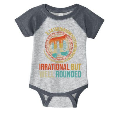 Pi Day Math Lover Apparel Irrational But Well-Rounded Pi Digits Design   Infant Baby Jersey Bodysuit