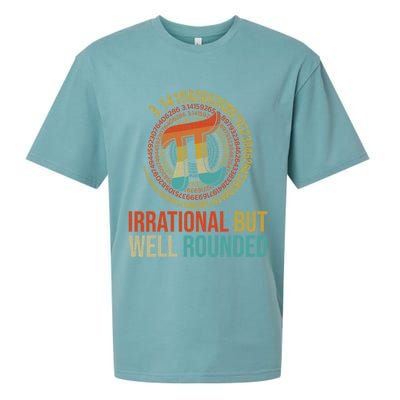 Pi Day Math Lover Apparel Irrational But Well-Rounded Pi Digits Design   Sueded Cloud Jersey T-Shirt