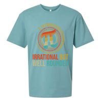 Pi Day Math Lover Apparel Irrational But Well-Rounded Pi Digits Design   Sueded Cloud Jersey T-Shirt