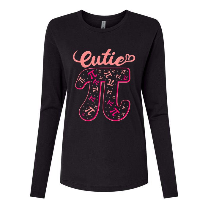 Pi Day Math Teacher Cutie Pi Womens Cotton Relaxed Long Sleeve T-Shirt