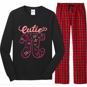 Pi Day Math Teacher Cutie Pi Long Sleeve Pajama Set