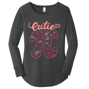 Pi Day Math Teacher Cutie Pi Women's Perfect Tri Tunic Long Sleeve Shirt