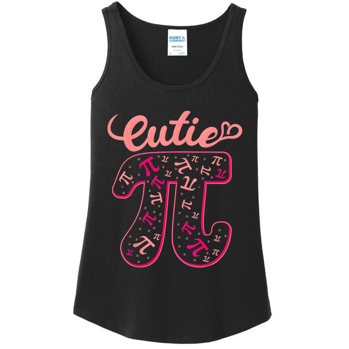 Pi Day Math Teacher Cutie Pi Ladies Essential Tank