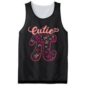 Pi Day Math Teacher Cutie Pi Mesh Reversible Basketball Jersey Tank