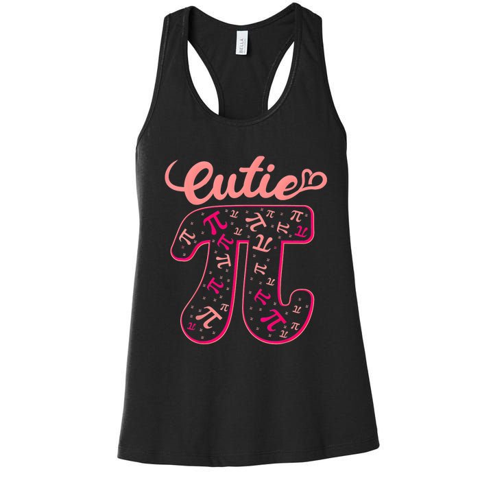 Pi Day Math Teacher Cutie Pi Women's Racerback Tank